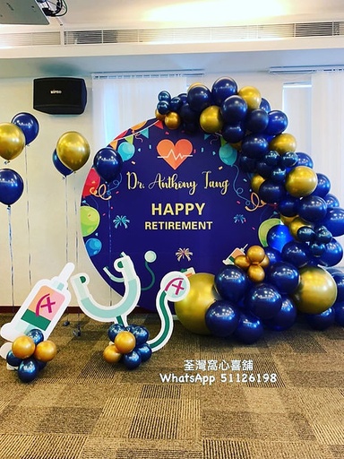 Foamboard decor 背景板氣球鏈佈置